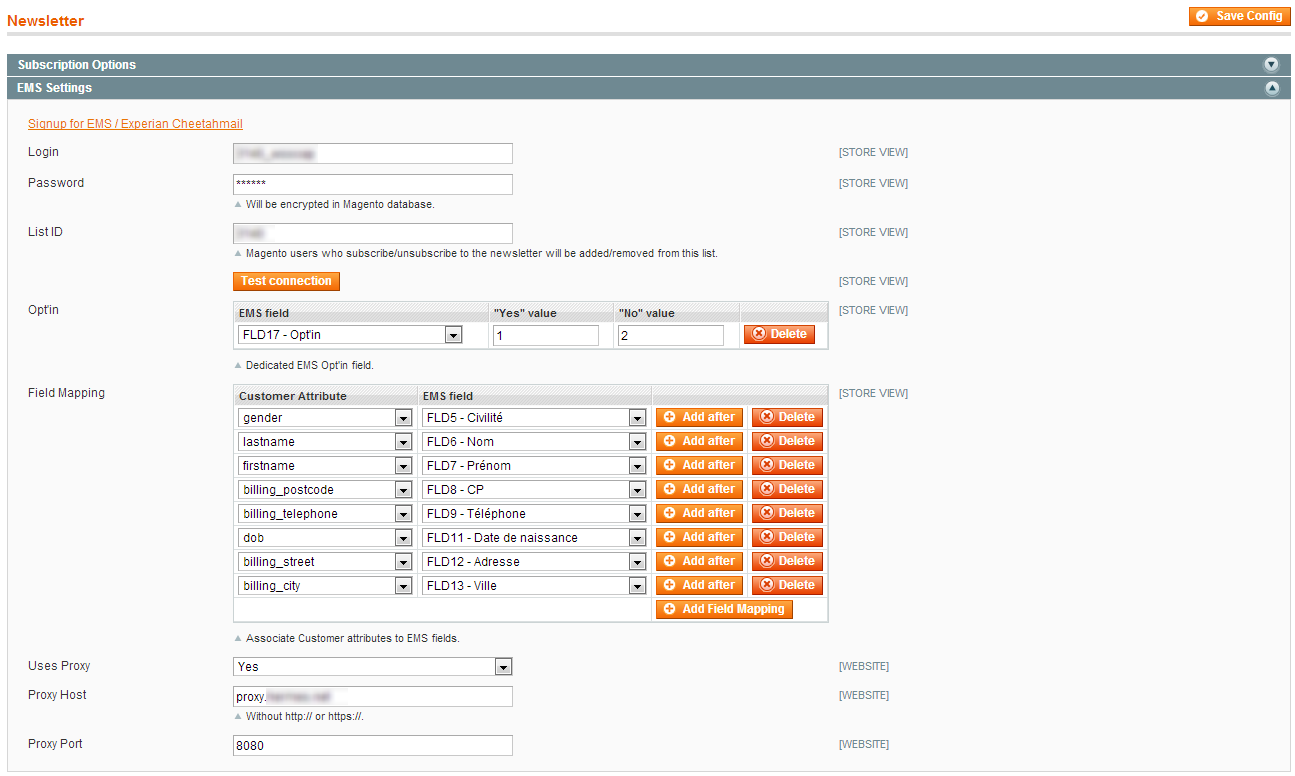 Baobaz_Ems Configuration